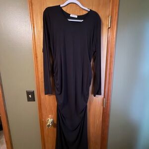Casual Maternity Black Long Sleeve Dress
